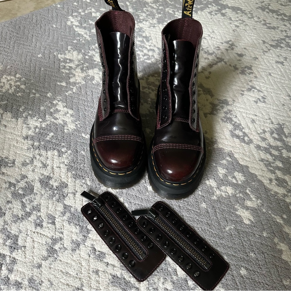 Dr. Martens Sinclair Arcadia Cherry Red boots